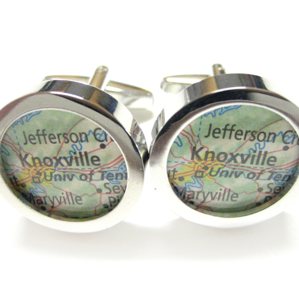 Knoxville Tennessee Map Cufflinks